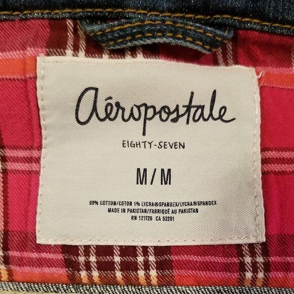 Aeropostale Blue Destressed Girls Denim Jacket - Picture 4 of 5